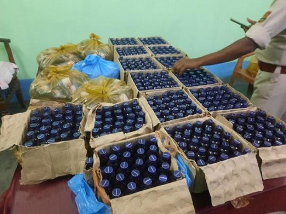 500 Cough Syrup bottles seized in Ramnagar 500 Cough Syrup bottles seized in Ramnagar